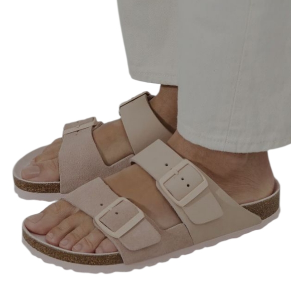 Birkenstock Arizona SplitNubuck/Suede LeatherBlush Pink Sandals Size 41 - Picture 3 of 15